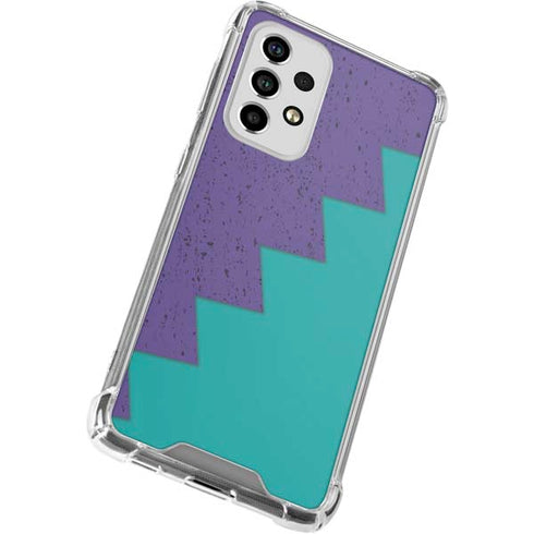 Purple Turquoise Zig Zag Galaxy A53 5G Clear Case