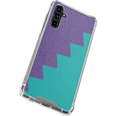Purple Turquoise Zig Zag Galaxy A54 5G Clear Case