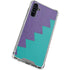 Purple Turquoise Zig Zag Galaxy A54 5G Clear Case