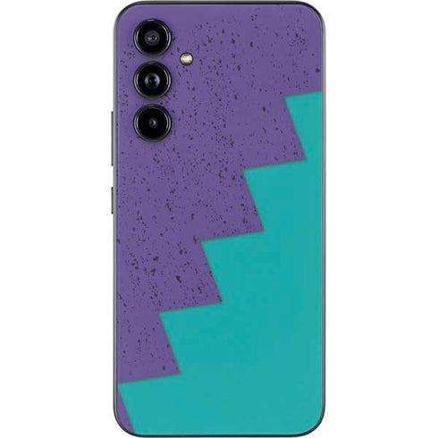 Purple Turquoise Zig Zag Galaxy A54 5G Skin