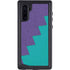 Purple Turquoise Zig Zag Galaxy Note 10 Waterproof Case