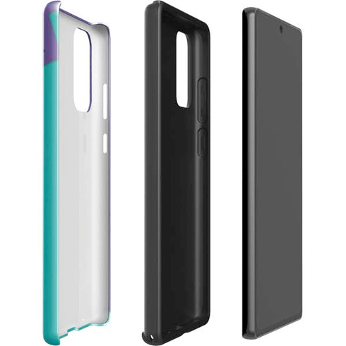 Purple Turquoise Zig Zag Galaxy Note20 5G Pro Case