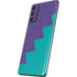 Purple Turquoise Zig Zag Galaxy S20 Fan Edition Skin