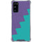 Purple Turquoise Zig Zag Galaxy S20 FE Clear Case
