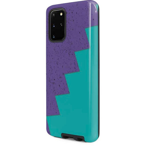 Purple Turquoise Zig Zag Galaxy S20 Plus Pro Case