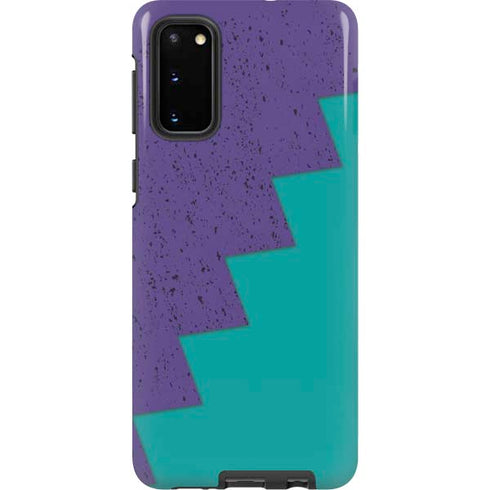 Purple Turquoise Zig Zag Galaxy S20 Pro Case