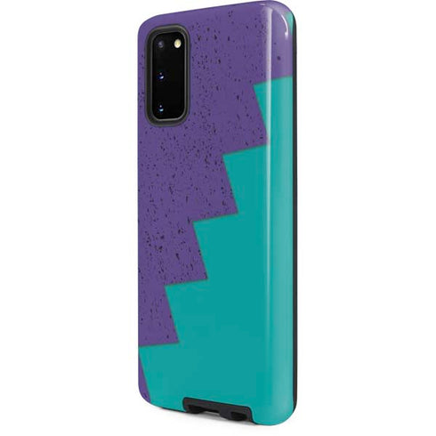 Purple Turquoise Zig Zag Galaxy S20 Pro Case