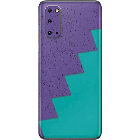 Purple Turquoise Zig Zag Galaxy S20 Skin