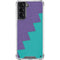 Purple Turquoise Zig Zag Galaxy S21 5G Clear Case