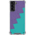 Purple Turquoise Zig Zag Galaxy S21 5G Clear Case