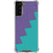 Purple Turquoise Zig Zag Galaxy S21 FE Clear Case