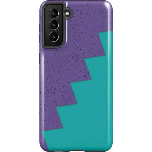 Purple Turquoise Zig Zag Galaxy S21 Plus 5G Pro Case