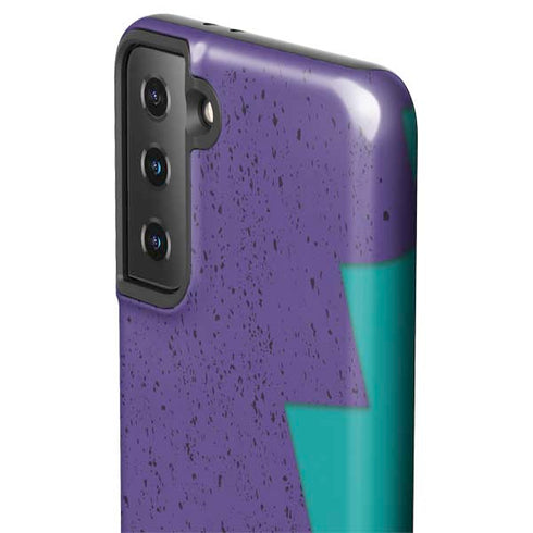 Purple Turquoise Zig Zag Galaxy S21 Plus 5G Pro Case