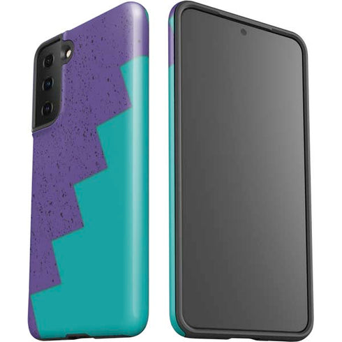 Purple Turquoise Zig Zag Galaxy S21 Plus 5G Pro Case