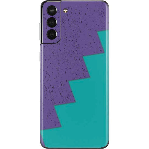 Purple Turquoise Zig Zag Galaxy S21 Plus 5G Skin