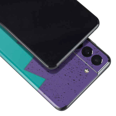 Purple Turquoise Zig Zag Galaxy S21 Plus 5G Skin
