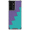Purple Turquoise Zig Zag Galaxy S21 Ultra 5G Clear Case