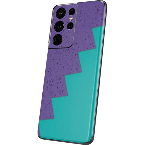 Purple Turquoise Zig Zag Galaxy S21 Ultra 5G Skin