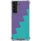 Purple Turquoise Zig Zag Galaxy S22 Clear Case
