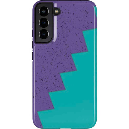 Purple Turquoise Zig Zag Galaxy S22 Plus Pro Case
