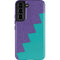 Purple Turquoise Zig Zag Galaxy S22 Pro Case