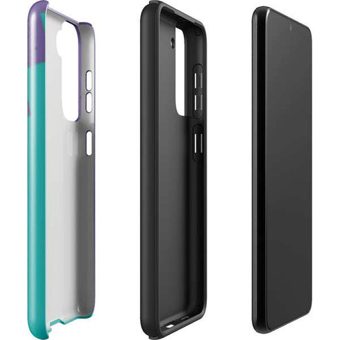 Purple Turquoise Zig Zag Galaxy S22 Pro Case