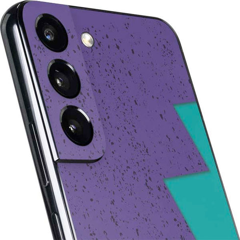 Purple Turquoise Zig Zag Galaxy S22 Skin