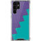 Purple Turquoise Zig Zag Galaxy S22 Ultra Clear Case