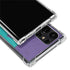 Purple Turquoise Zig Zag Galaxy S22 Ultra Clear Case