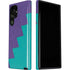 Purple Turquoise Zig Zag Galaxy S22 Ultra Pro Case