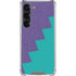 Purple Turquoise Zig Zag Galaxy S23 Clear Case