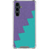 Purple Turquoise Zig Zag Galaxy S23 FE Clear Case