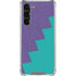 Purple Turquoise Zig Zag Galaxy S23 Plus Clear Case