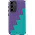 Purple Turquoise Zig Zag Galaxy S23 Plus Pro Case