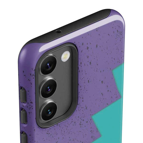 Purple Turquoise Zig Zag Galaxy S23 Plus Pro Case