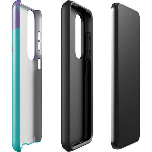 Purple Turquoise Zig Zag Galaxy S23 Plus Pro Case