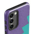 Purple Turquoise Zig Zag Galaxy S23 Pro Case