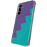 Purple Turquoise Zig Zag Galaxy S24 Plus Clear Case