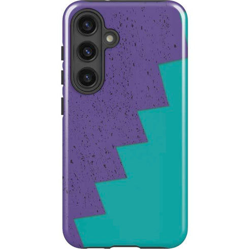 Purple Turquoise Zig Zag Galaxy S24 Plus Impact Case