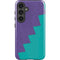 Purple Turquoise Zig Zag Galaxy S24 Plus Impact Case