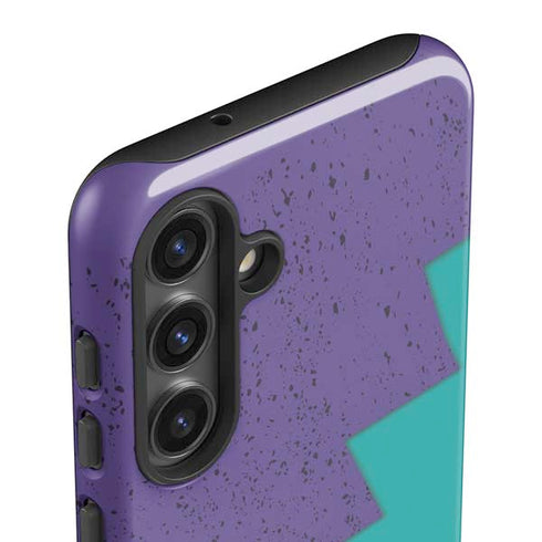Purple Turquoise Zig Zag Galaxy S24 Plus Impact Case