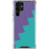 Purple Turquoise Zig Zag Galaxy S24 Ultra Clear Case