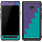 Purple Turquoise Zig Zag Galaxy S7 Active Skin