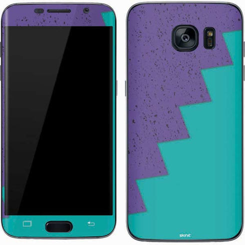 Purple Turquoise Zig Zag Galaxy S7 Skin