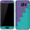 Purple Turquoise Zig Zag Galaxy S7 Skin