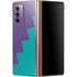 Purple Turquoise Zig Zag Galaxy Z Fold2 5G Skin