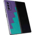 Purple Turquoise Zig Zag Galaxy Z Fold2 5G Skin