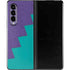 Purple Turquoise Zig Zag Galaxy Z Fold3 5G Skin