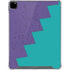 Purple Turquoise Zig Zag iPad Pro 12.9in (2020) Clear Case