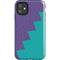 Purple Turquoise Zig Zag iPhone 11 Impact Case